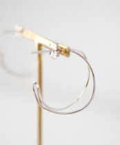 S925 ワイヤーフープピアス/019042
