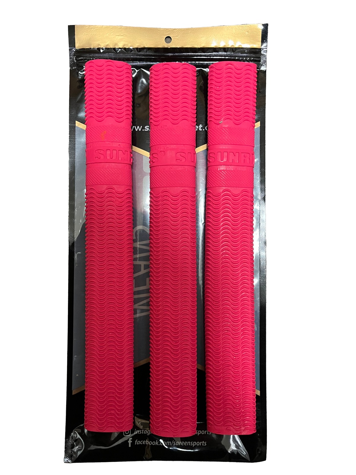 SS Cricket Bat Grips Zigzag Design Pink 3 pcs OT CRICKET