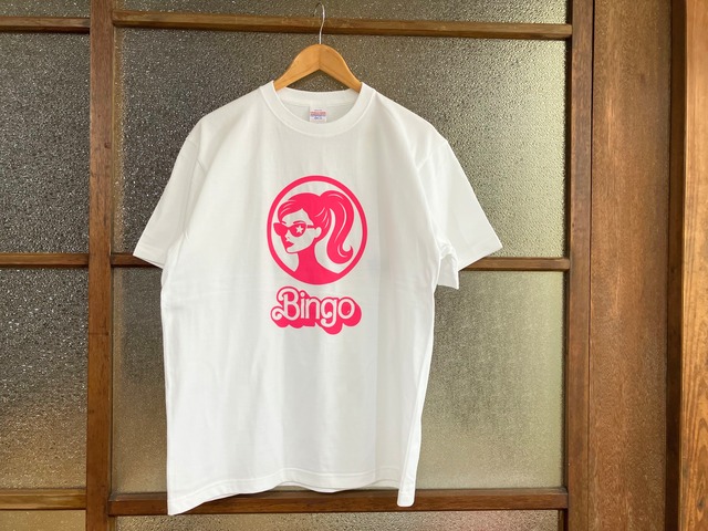 BINGO "Baaarbie" TEE (WHITE/HOT PINK)