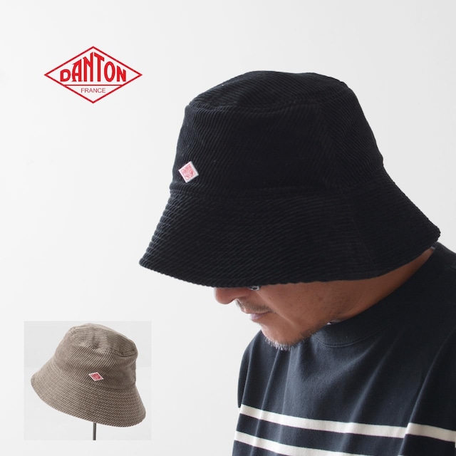 DANTON [ダントン] CORDUROY BUCKET HAT [DT-H0229MWC] コーデュロイ バケットハット・コーデュロイハット・コットンハット・ロゴハット・キャンプ・アウトドア・MEN'S / LADY'S [2023AW]