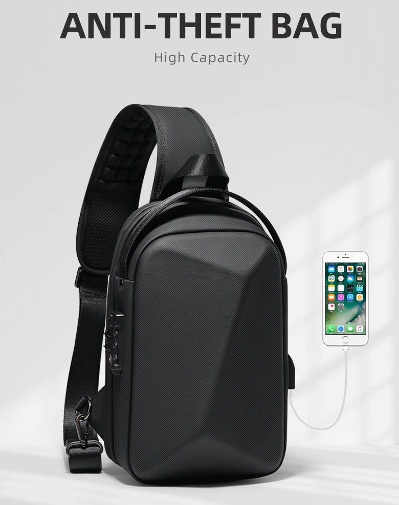 男の人胸元シングルショルダーバッグファッションカジュアル\" 男の人胸元シングルショルダーバッグファッションカジュアル