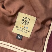 G-STAGE ジーステージ 2B 背抜き テーラードジャケット LL/赤紫系 メンズ