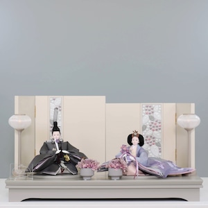 ピーカブーひな人形 ベーシックシリーズ 親王飾り 【ルミレール】 ひな人形|雛人形|桜|ボンボリ照明|和モダン