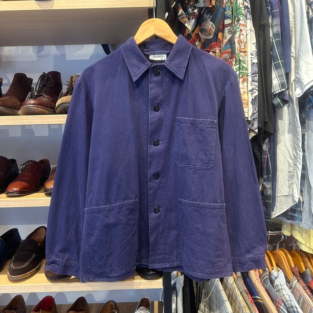 FRENCH VINTAGE COTTON HBT WORK JACKET