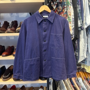 FRENCH VINTAGE COTTON HBT WORK JACKET