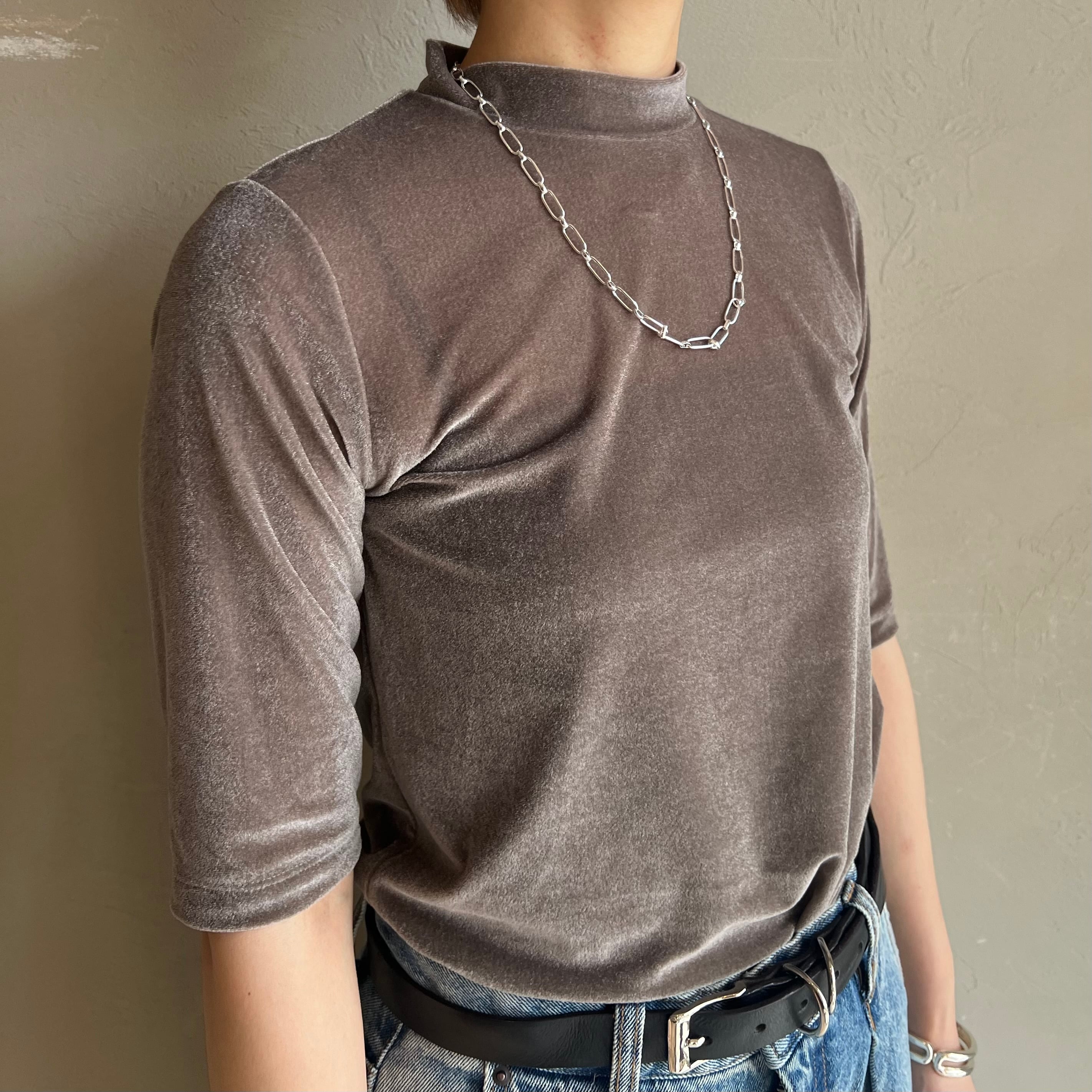 CYNICAL 】モックネックシアーベロアTシャツ | valance 福井