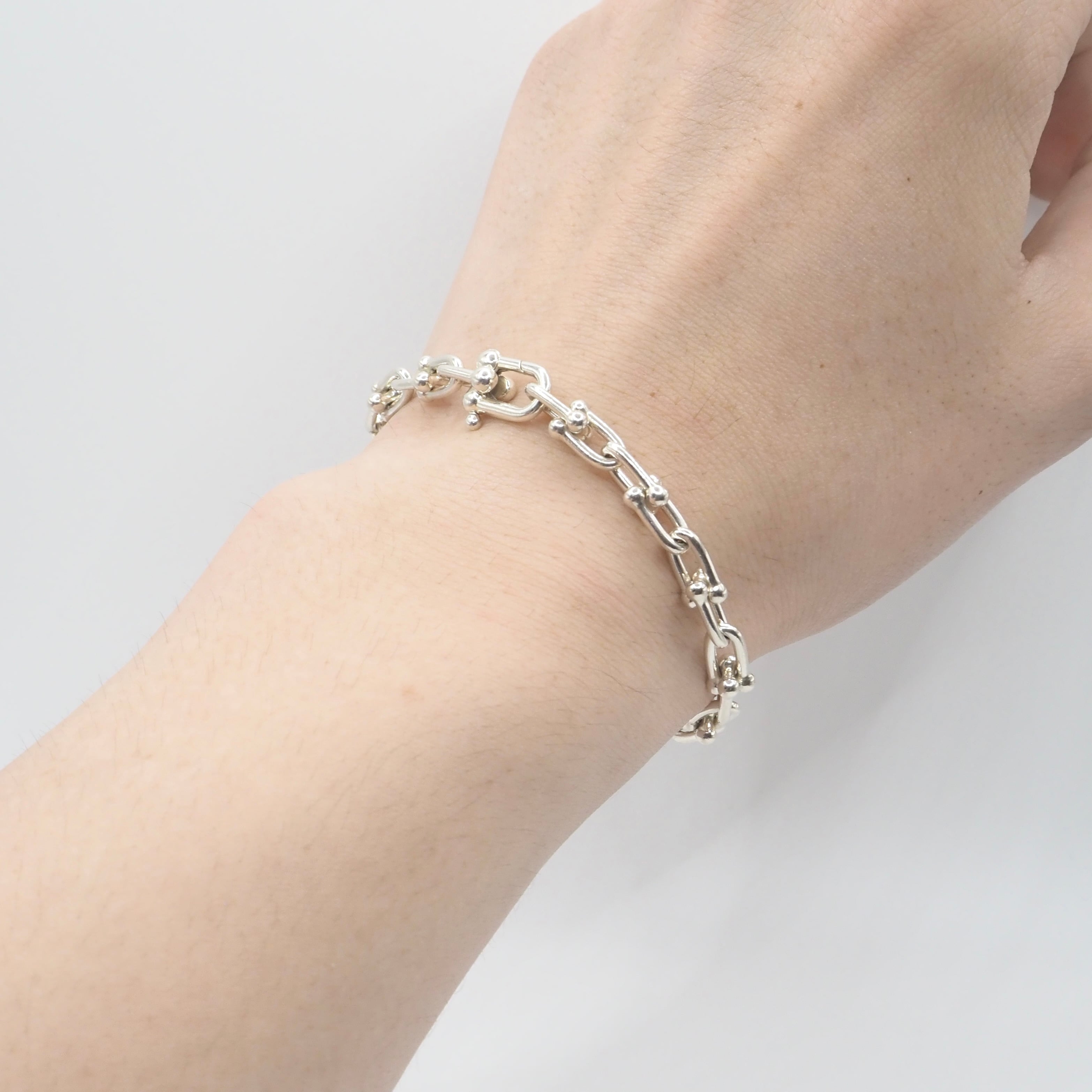 現行品】Tiffany&Co. ハードウェア スモールリンク ブレスレット