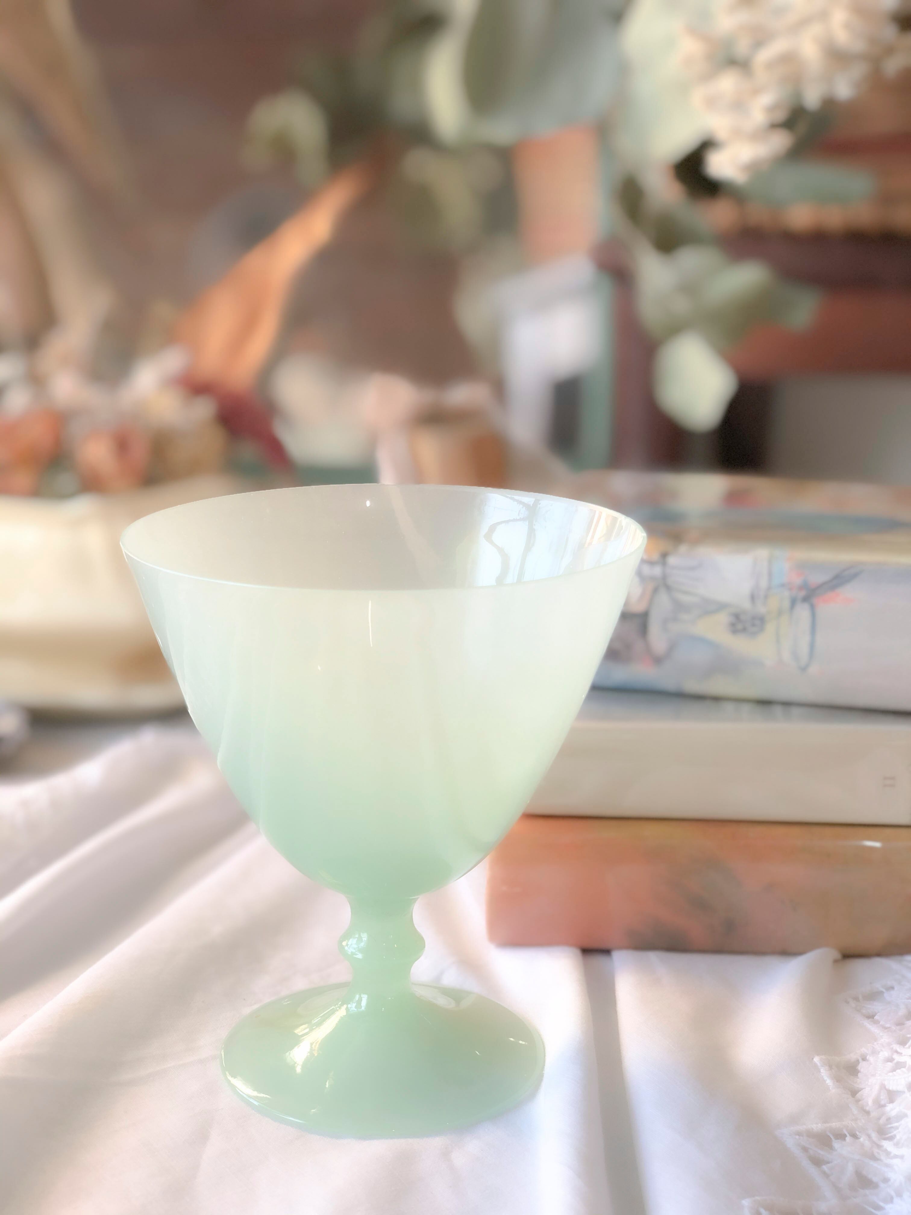 フランス ペールグリーン ミルクガラス3点セット[1406] 大好評発売中