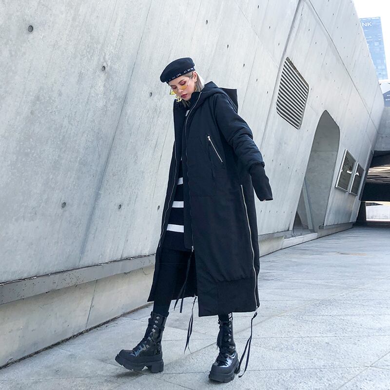 ジャケット レディーススタイルロングルーズウィンターコート コットン 大きめサイズ 冬物 ラブタオタオダレンハウス43598277679