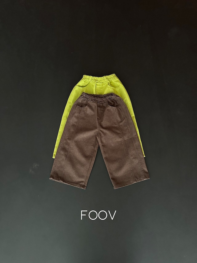 【取寄】foov|color pants|カラーパンツ|S-JM|kids&jr|26 autumn