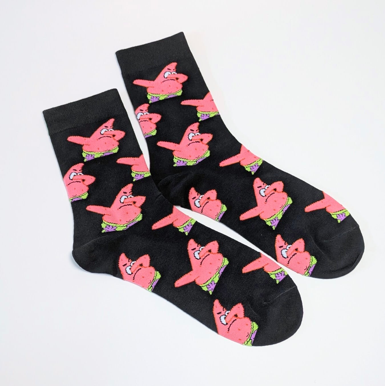 ♧【 crew socks / クルーソックス 】SpongeBob SquarePants ( スポンジボブ ) / パトリック 靴下 / ソックス〚アメリカン雑貨 アメトイ〛