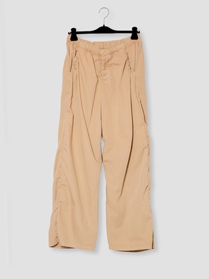 GABRIELA COLL GARMENTS　THIN CANVAS DRAPED TROUSERS　SAND　S14-267