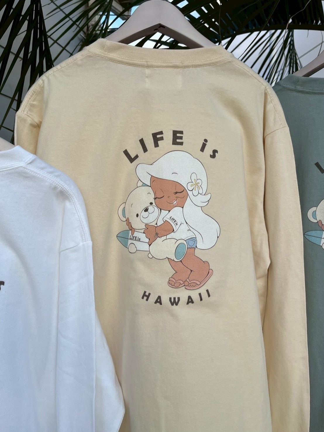 LIFE is × mapuaコラボ surf bear ロンT ¥7,990(8,789)