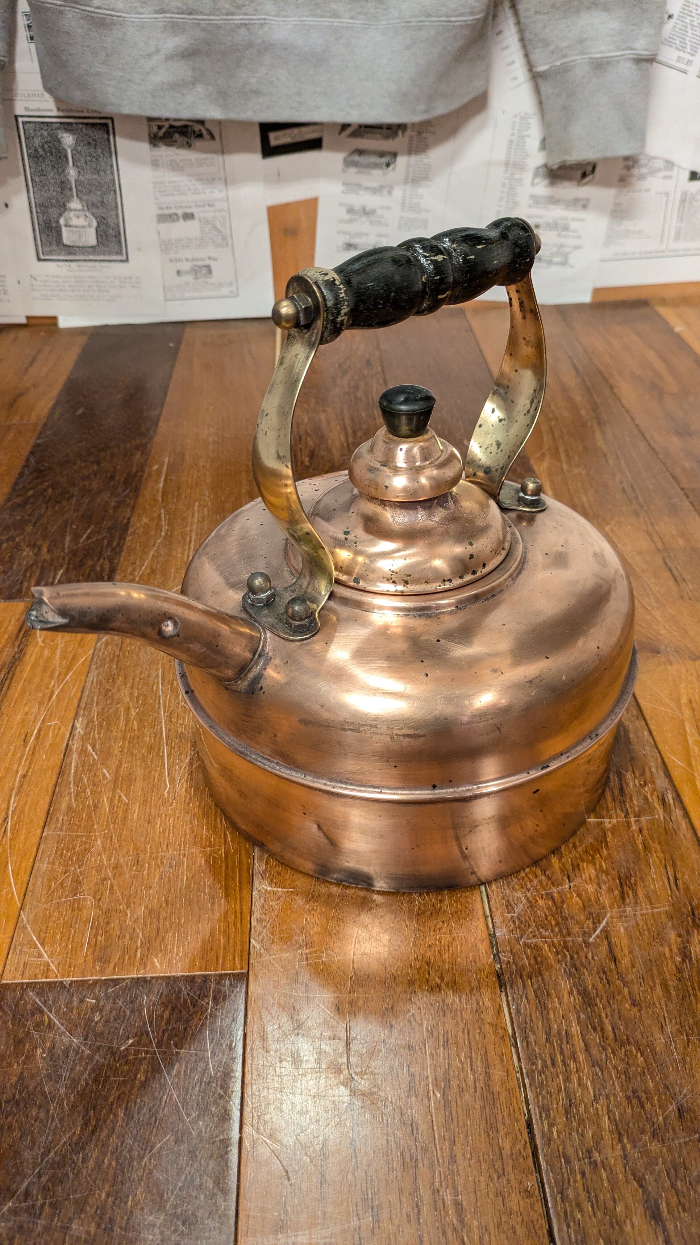 Vintage Simplex Copper Kettle madeinEngland 高級 シンプレックス