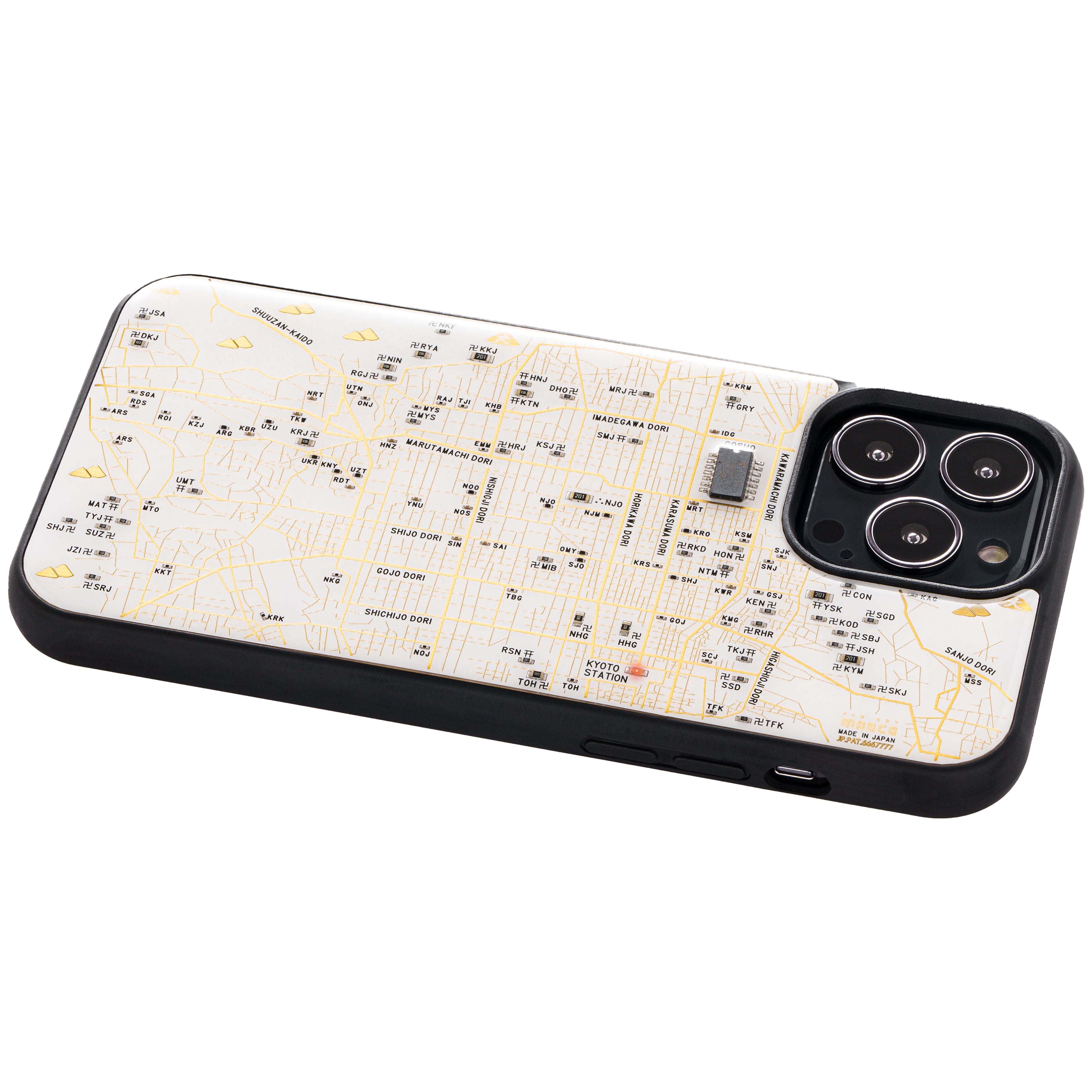 FLASH 京都回路地図 iPhone 13 Pro Max ケース | PCB ART moeco