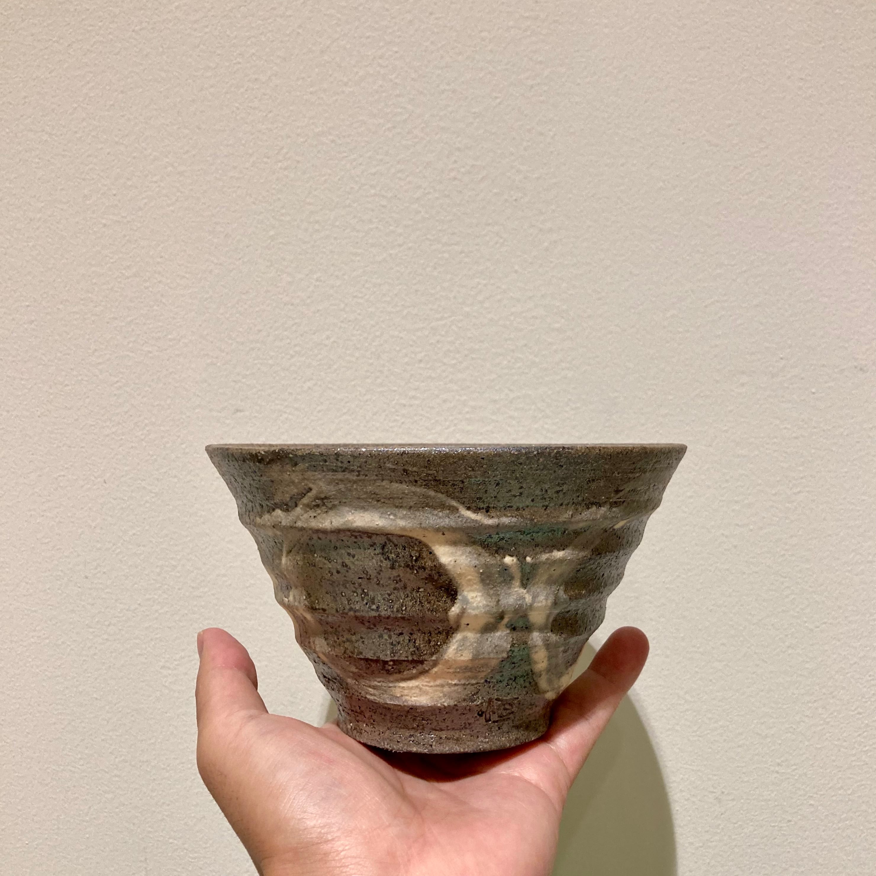 再入荷】丼 S (650 cc) 焼締 白刷毛 | TSUNE;田中恒子の器 オンライン