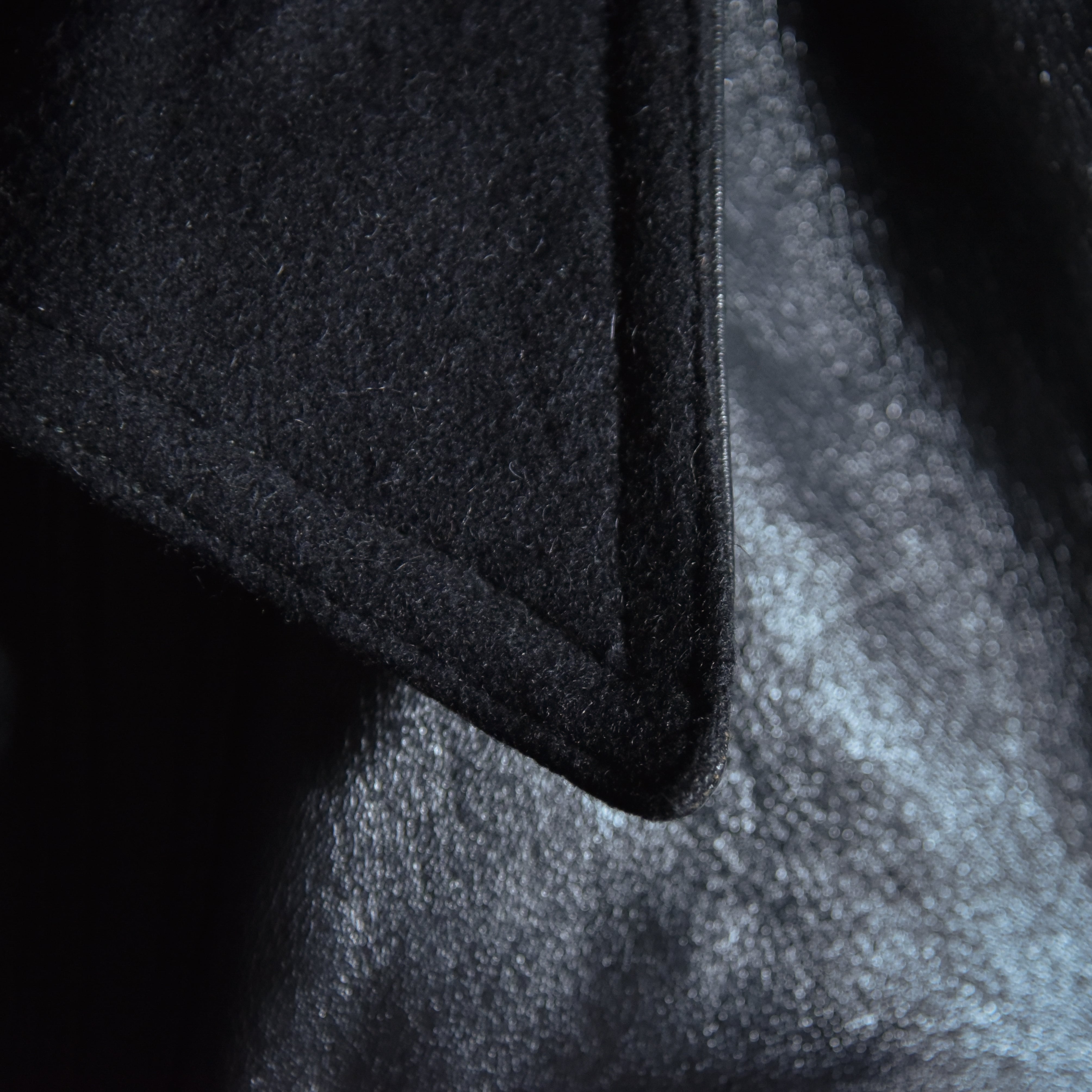 60-70s Le Corbusier Leather Double Breasted Wool Collar Jacket ル
