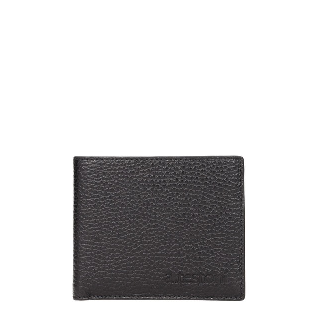 【新品】TESTONI テストーニ メンズ 財布 レザー ブラック WUO00498035P18