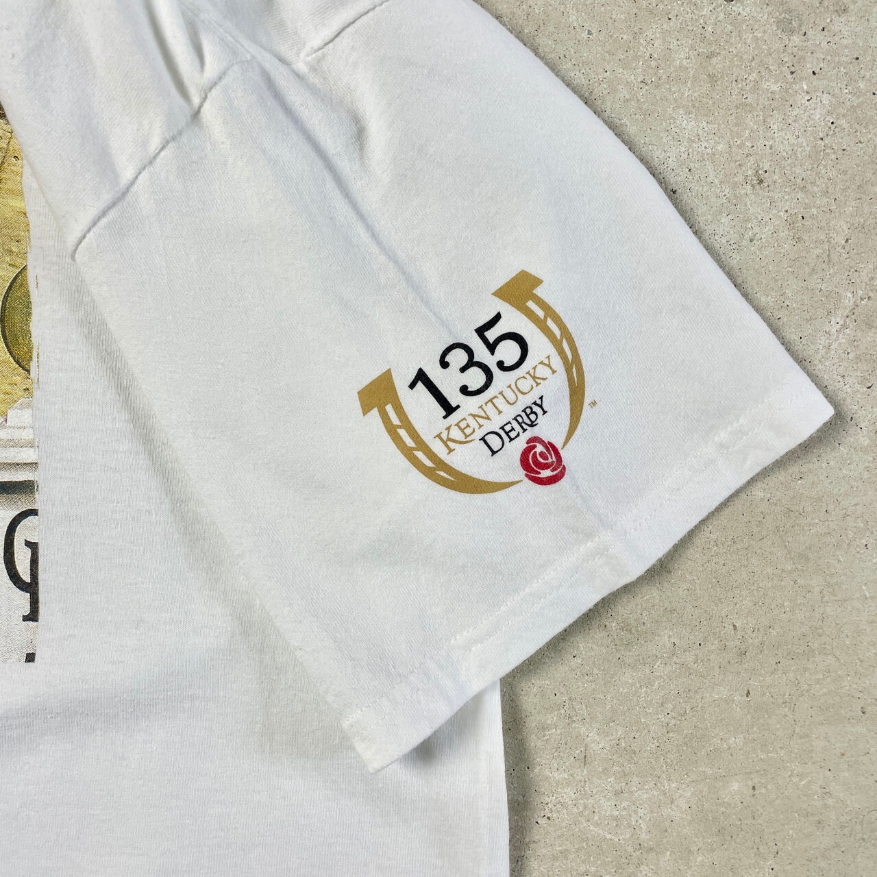 00年代 KENTUCKY DERBY 競馬 アニマル アート プリントTシャツ メンズL 