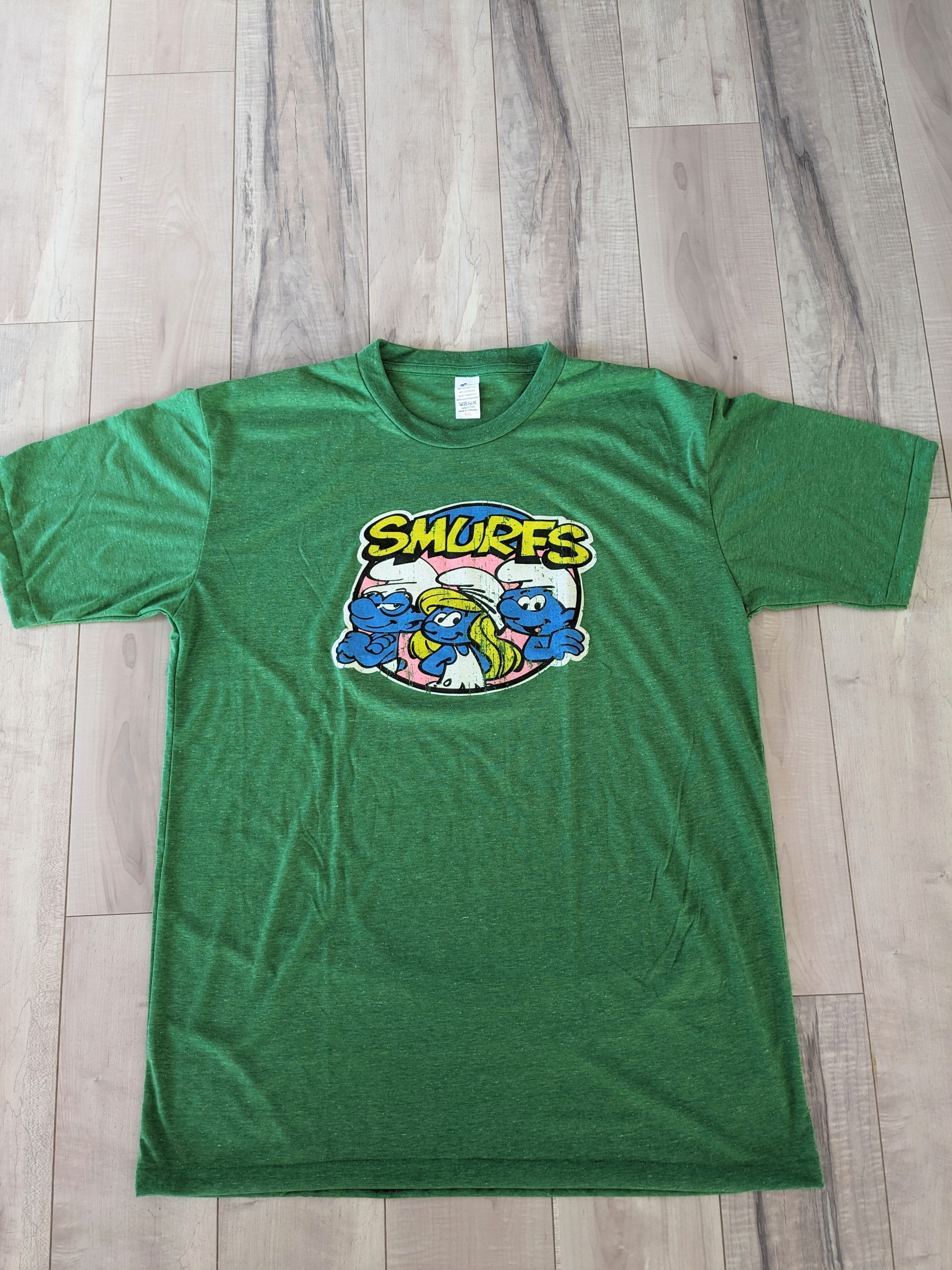 smurf スマーフ tシャツ 90s ☆90s☆スタンリーデサンティス☆スマーフ☆キャラTシャツ☆M