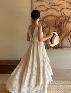 Vintage Lace Sleeveless Dress