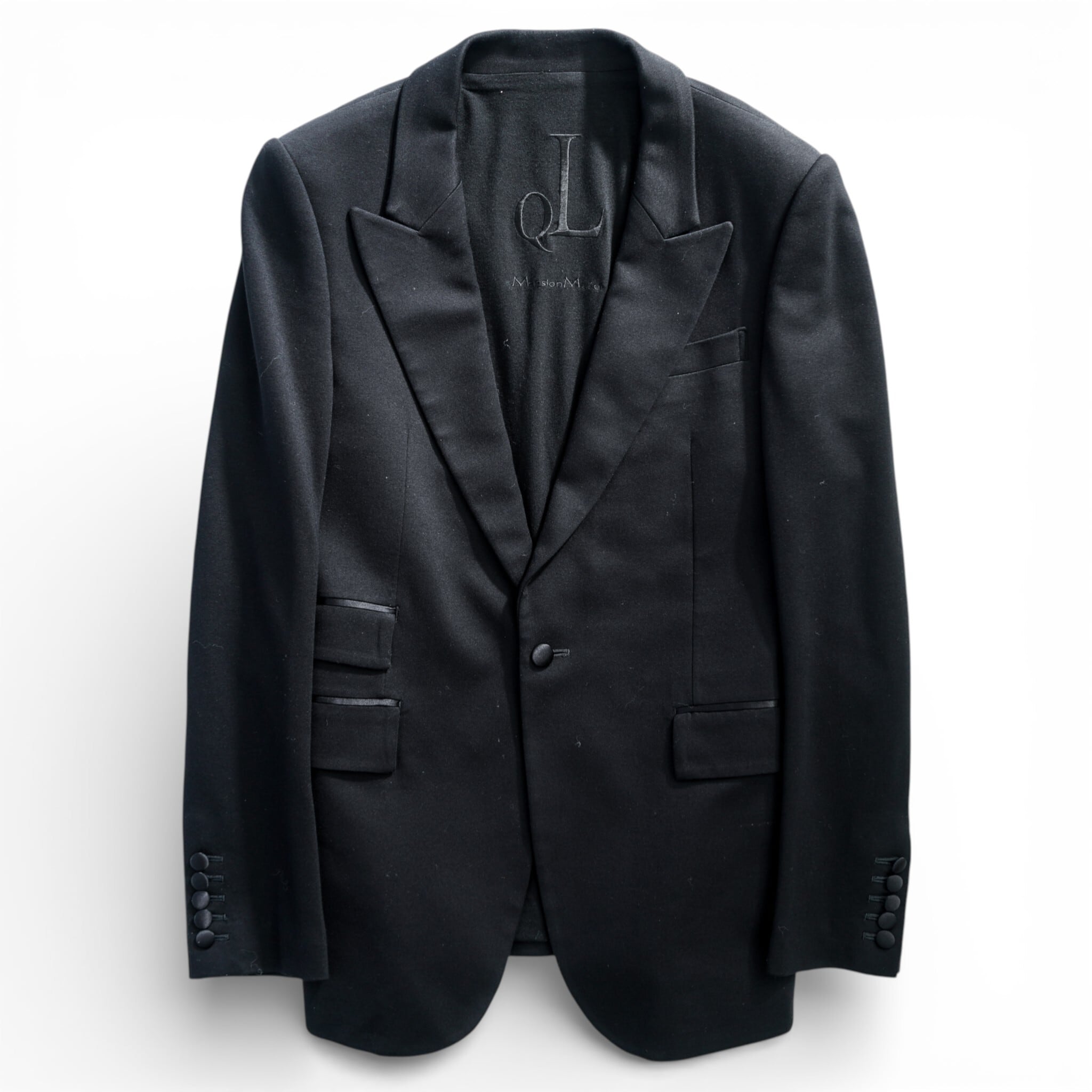 Maison QL 3piece スリーピース スーツ ストレッチ ブラック サイズ44