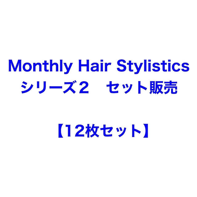 "Monthly Hair Stylistics シリーズ2" 12枚セット