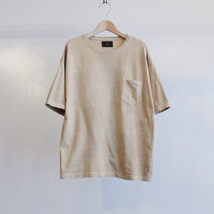 Garage.U.W HSKWKF ORGANIC DYED COFFEE(珈琲染め)TEE カフェオレベージュ m36