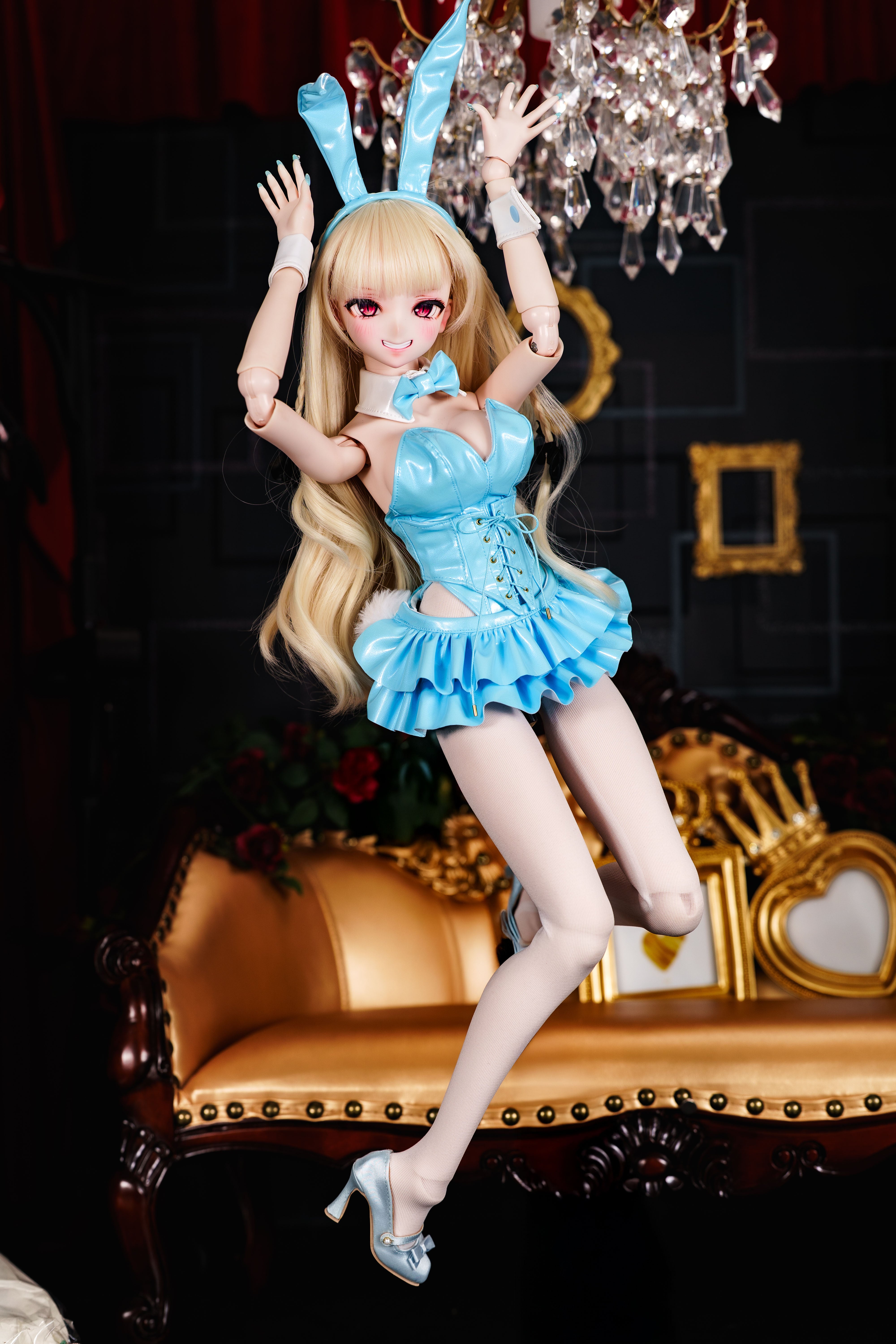 【DD(SS~M胸・L~dy+胸】グロスエナメルバニーセット