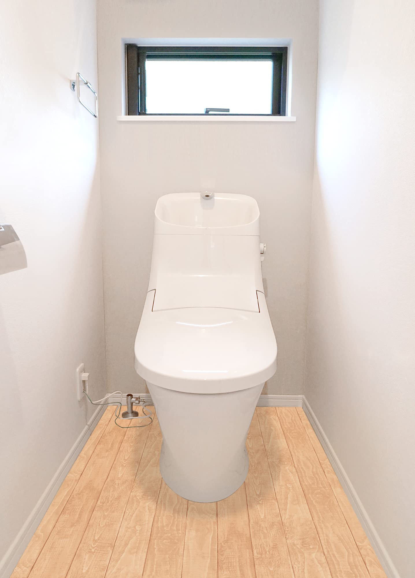 【数量限り】明和グラビア トイレの床全面模様替えシート 防水 キズ防止 汚れ防止 お手入れ簡単 撥水 貼ってはがせる 木目 ベージュ 90cm×170cm TBKT-02