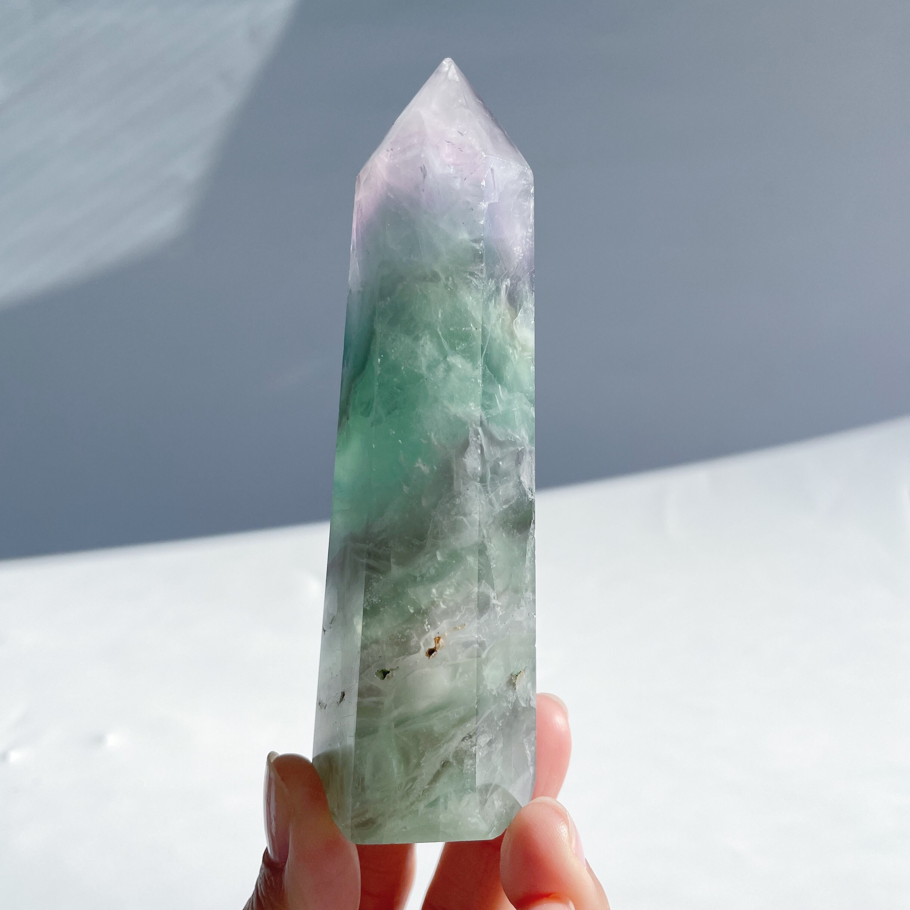 レインボーフローライト タワー型72◇Fluorite◇天然石