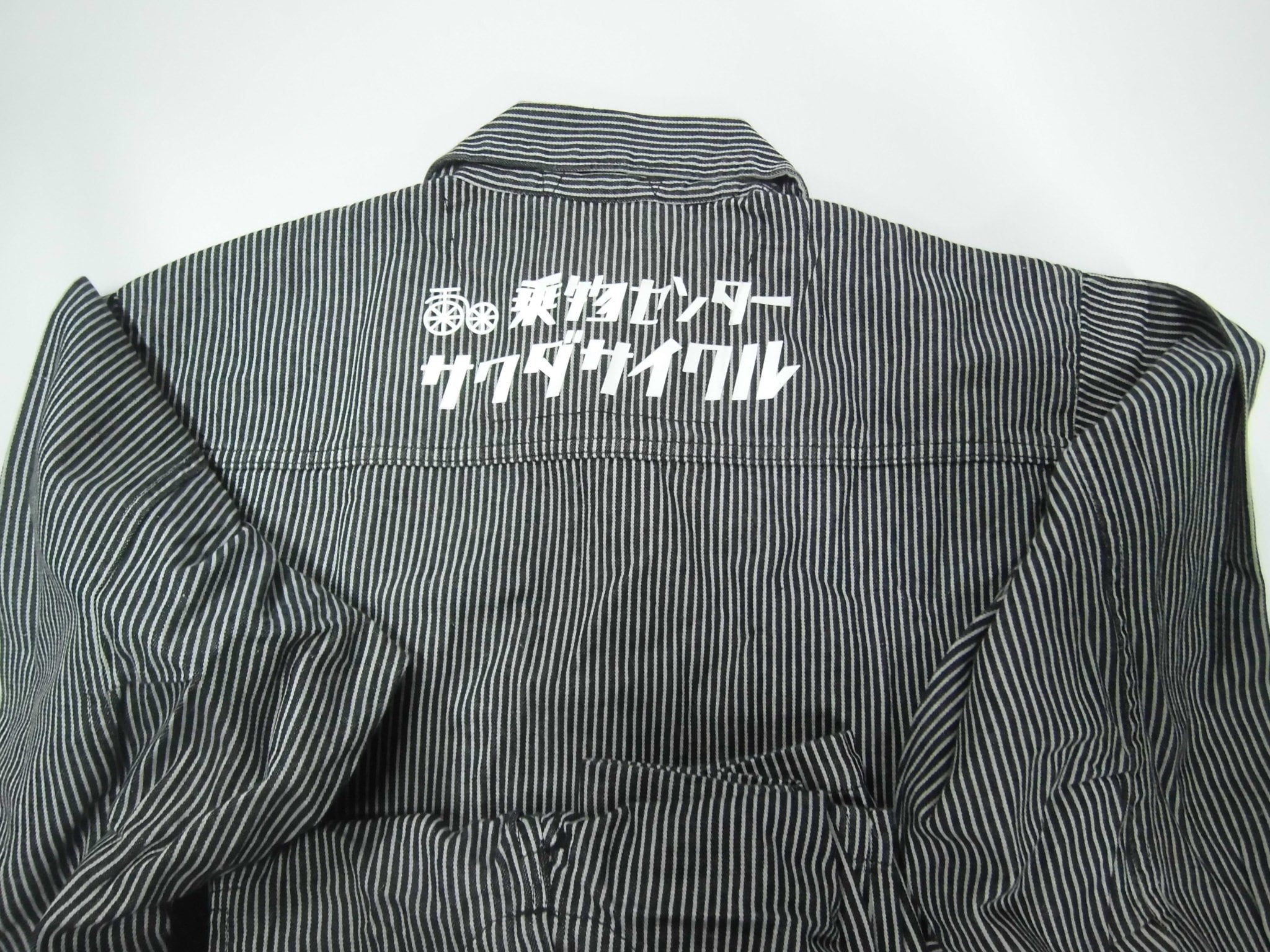 完売しました サワダサイクル ツナギ長袖(ヒッコリー) - 画像3