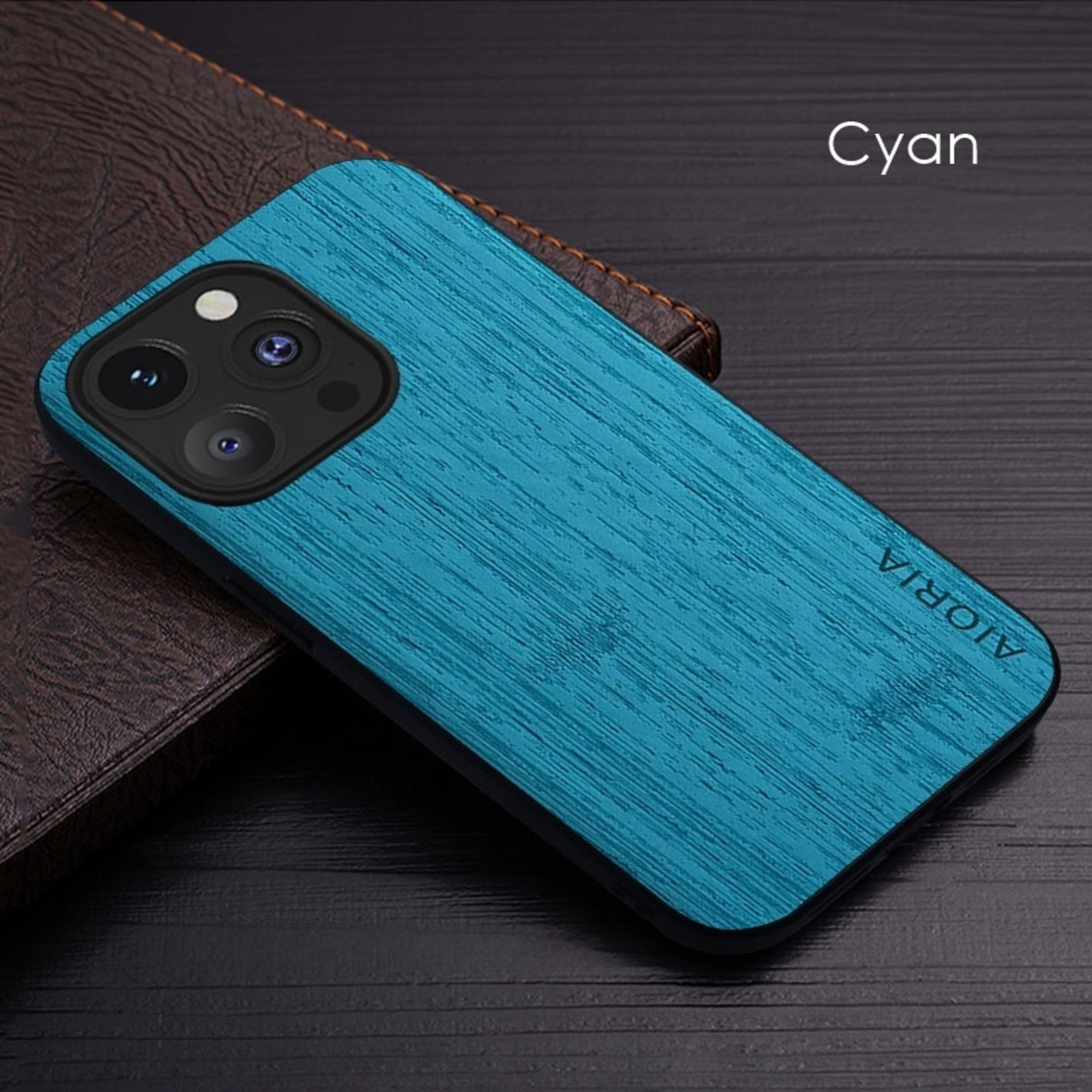 ◆iPhone 17/16/15/14/13/12/Pro/Pro Max/mini/Plus/Air◆ Wood Pattern Leather Case / ウッド パターン レザー スマホケース