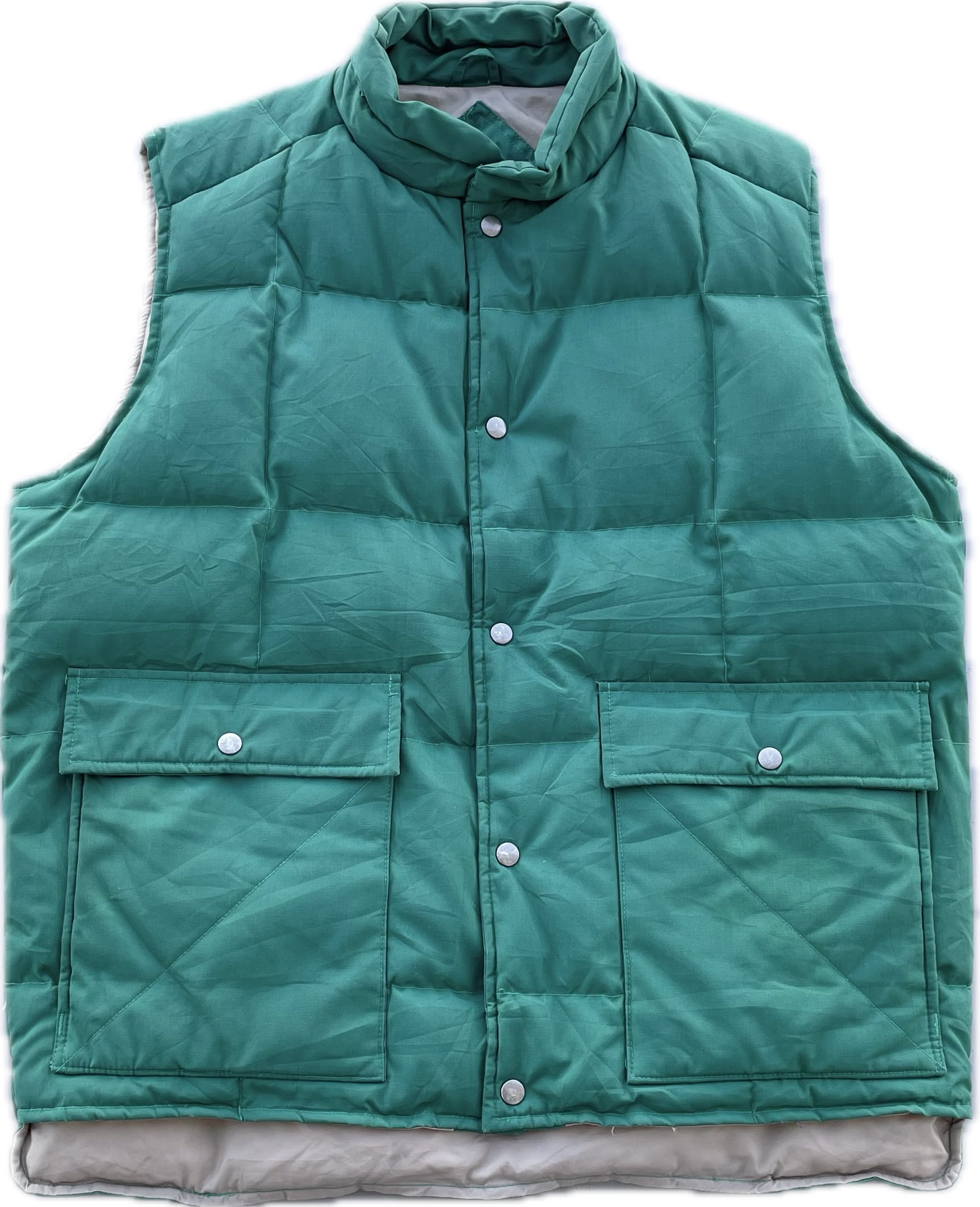 ST.JOHN'S BAY Down Vest XLsize!! 90s | Blue Ribbon -used&vintage-