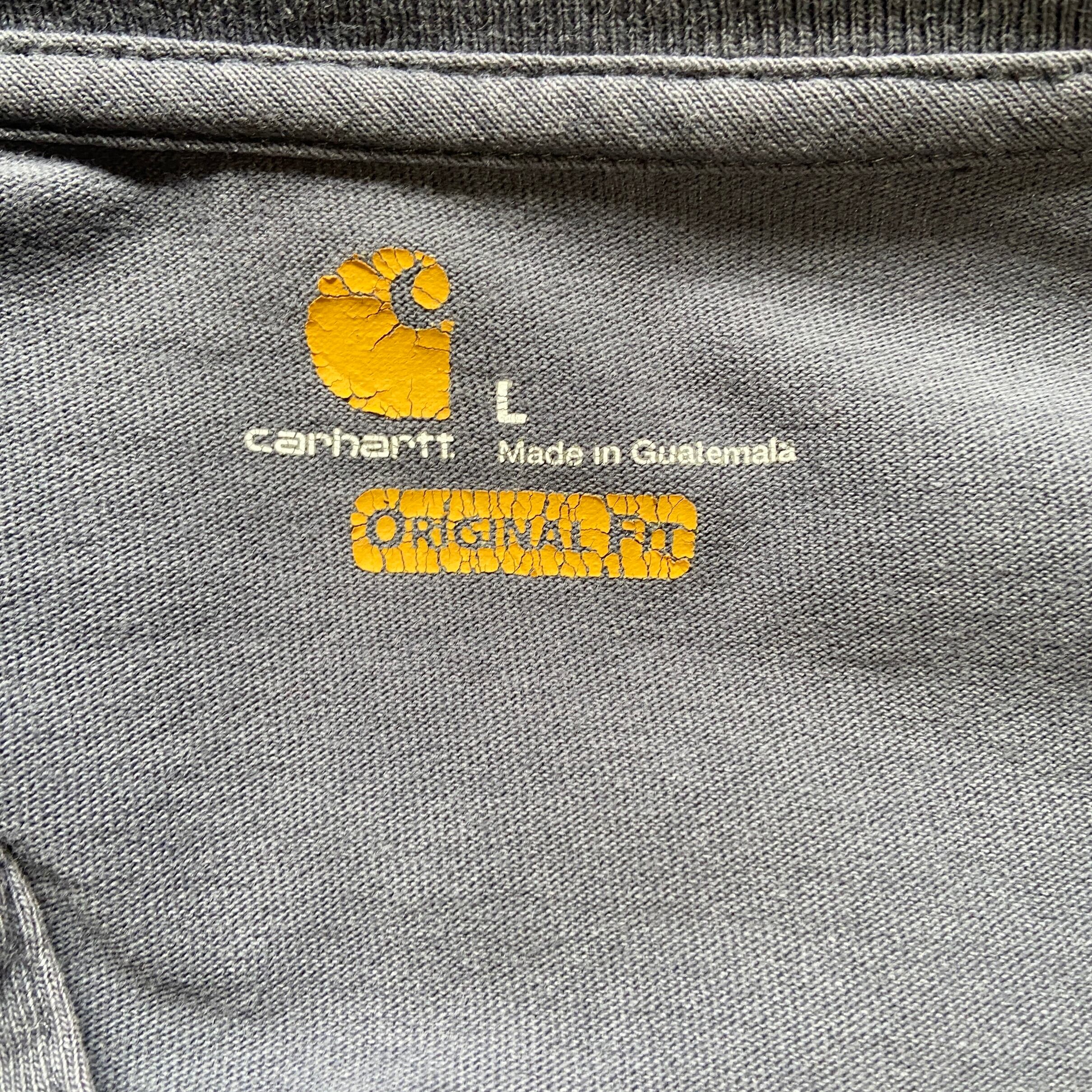 Carhartt カーハート ヘンリーネック ワンポイントロゴ ポケット 長袖T