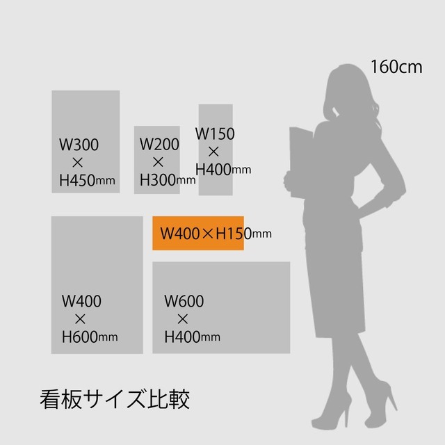 立入禁止看板 W400×H150ミリ 関係者以外 進入禁止 注意看板 cau0019