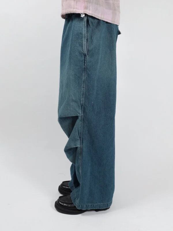 25SS】JieDa PARACHUTE DENIM PANTS (INDIGO) Jie-25S-PT02 | IAAAM