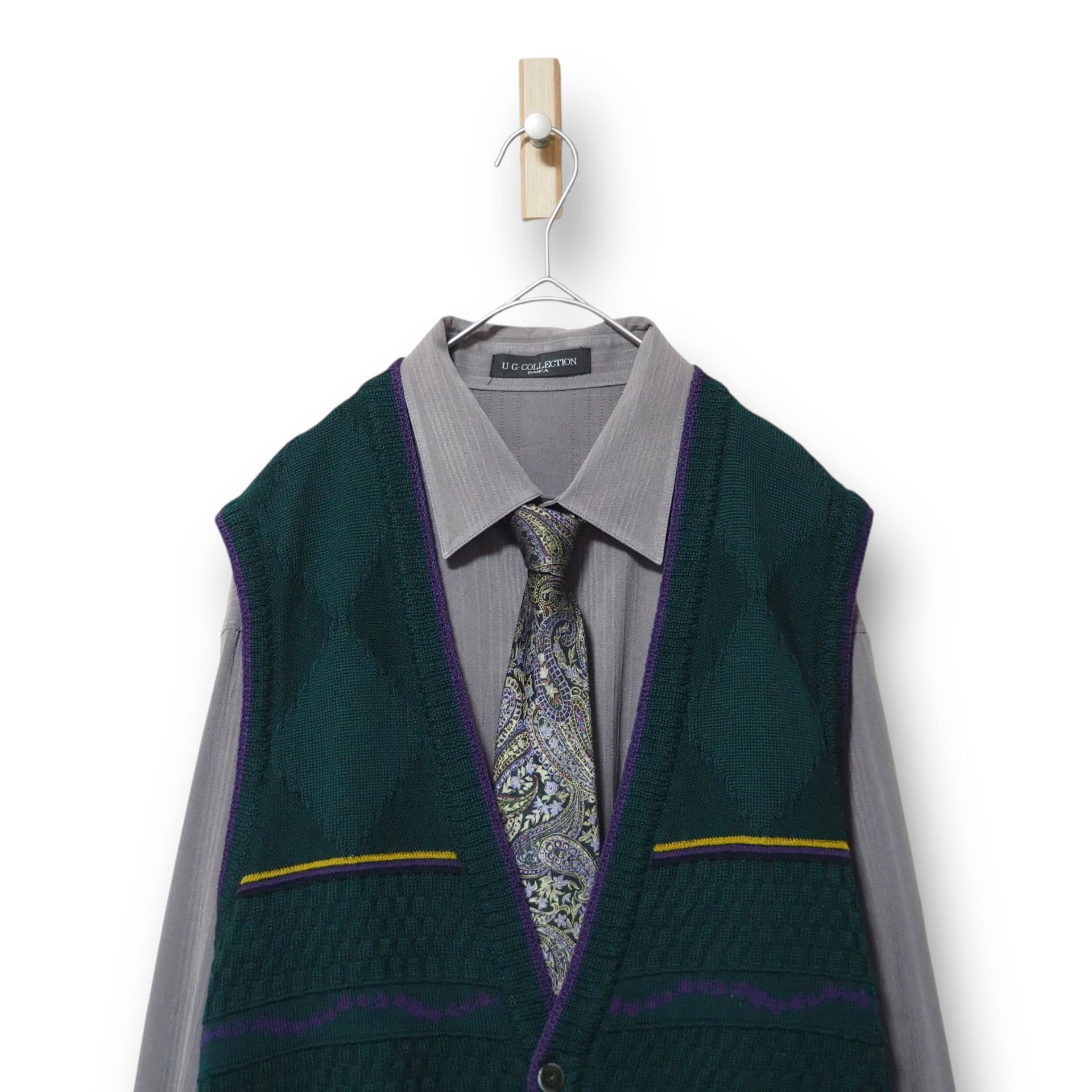 【VINTAGE】ネクタイシャツ+ベスト