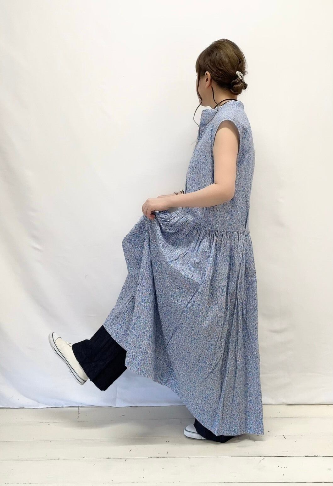 veritecoeur】LIBERTY PRINT ノースリーブワンピース / VC-2848