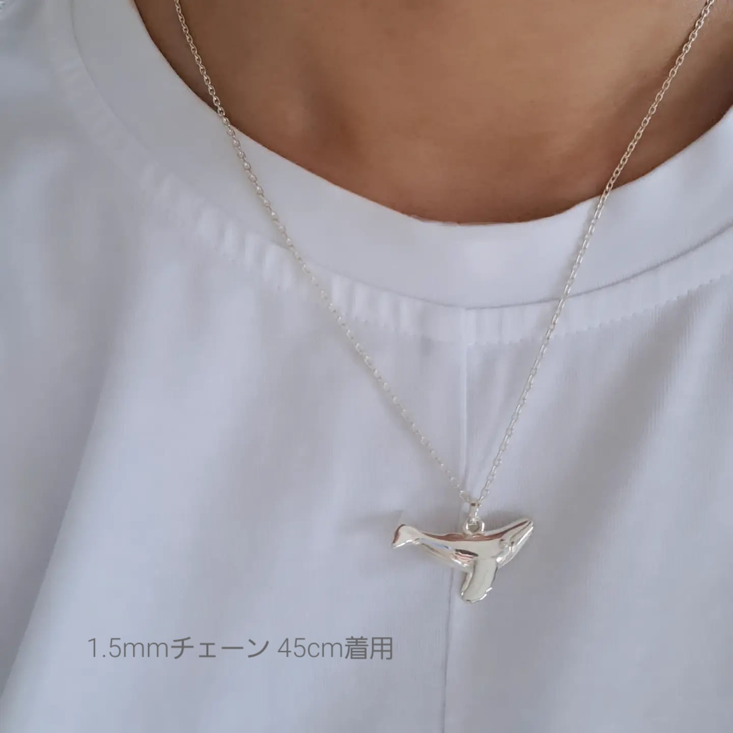 クジラのペンダントトップ】クジラネックレス クジラアクセサリー