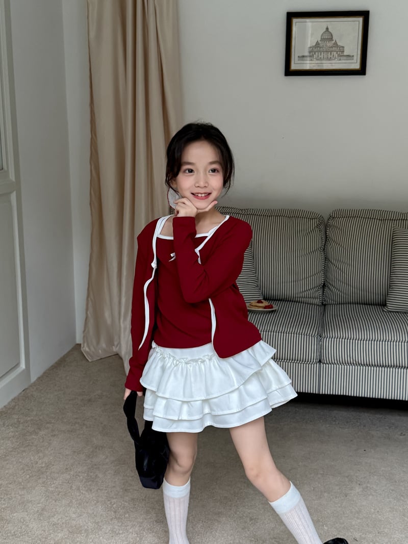 リボンキャミ×カーディガンセット