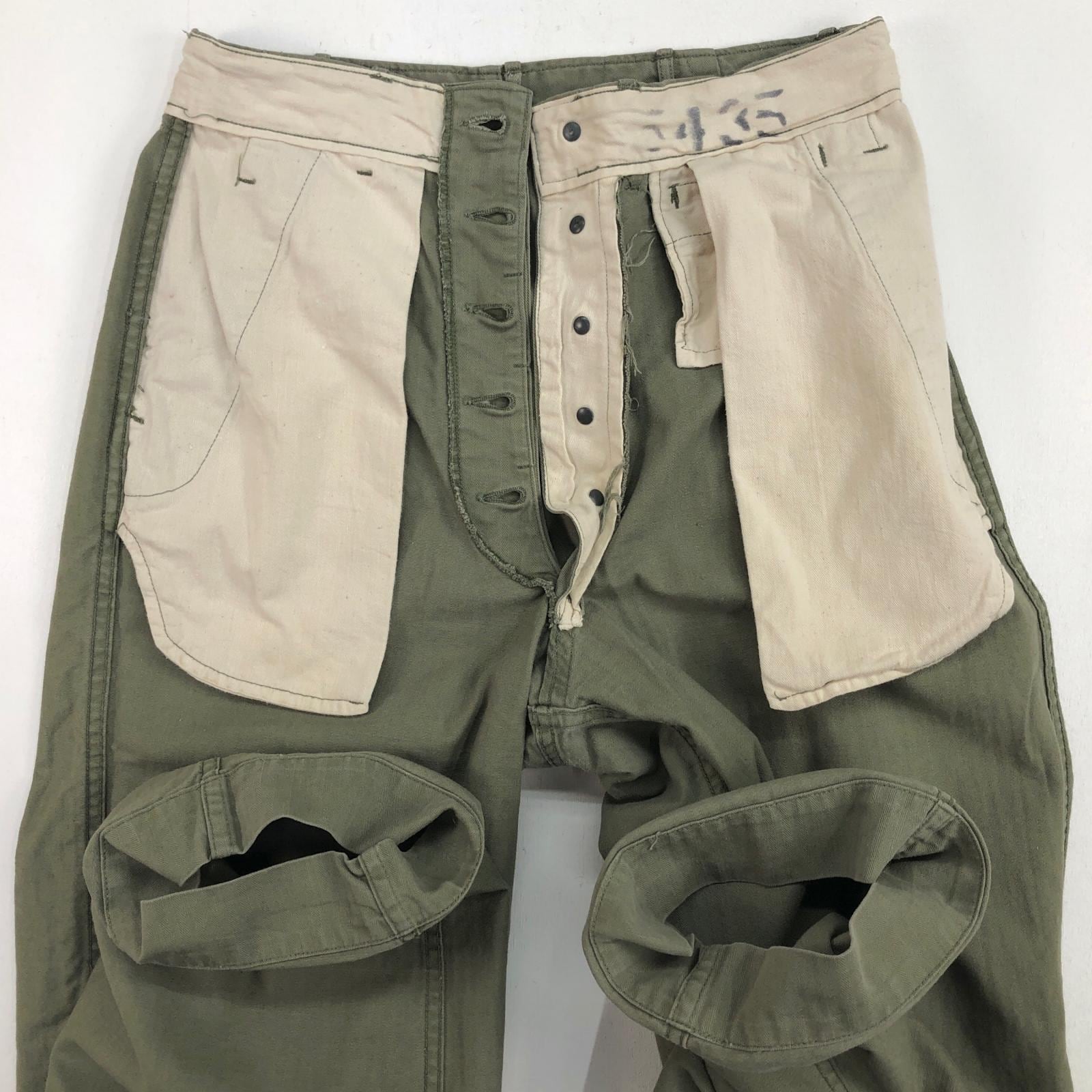 m-41 m-42 HBTパンツ　40s ヘリンボーン U.S ARMY 40年代 M-41 M-42 HBT ヘリンボーンツイル パンツ 月桂樹