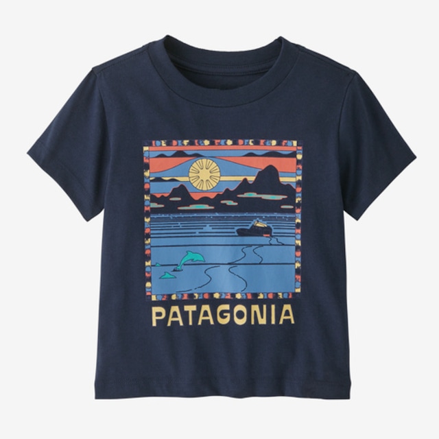 patagonia  BABY/TODDLER GRAPHIC T-SHIRT Summit Swell: New Navy