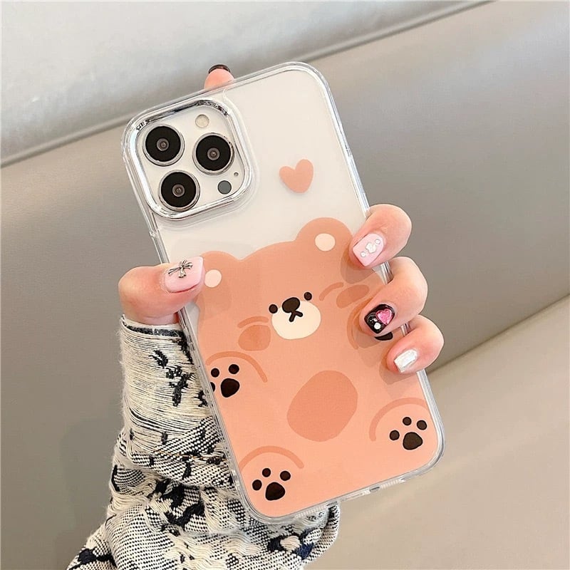 ○familiar 【その他】 👜 女の子とクマ刺繍 iPhoneケース13