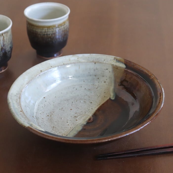 益子焼 健一窯 7寸鉢 Mashiko-yaki Bowl 21cm #352