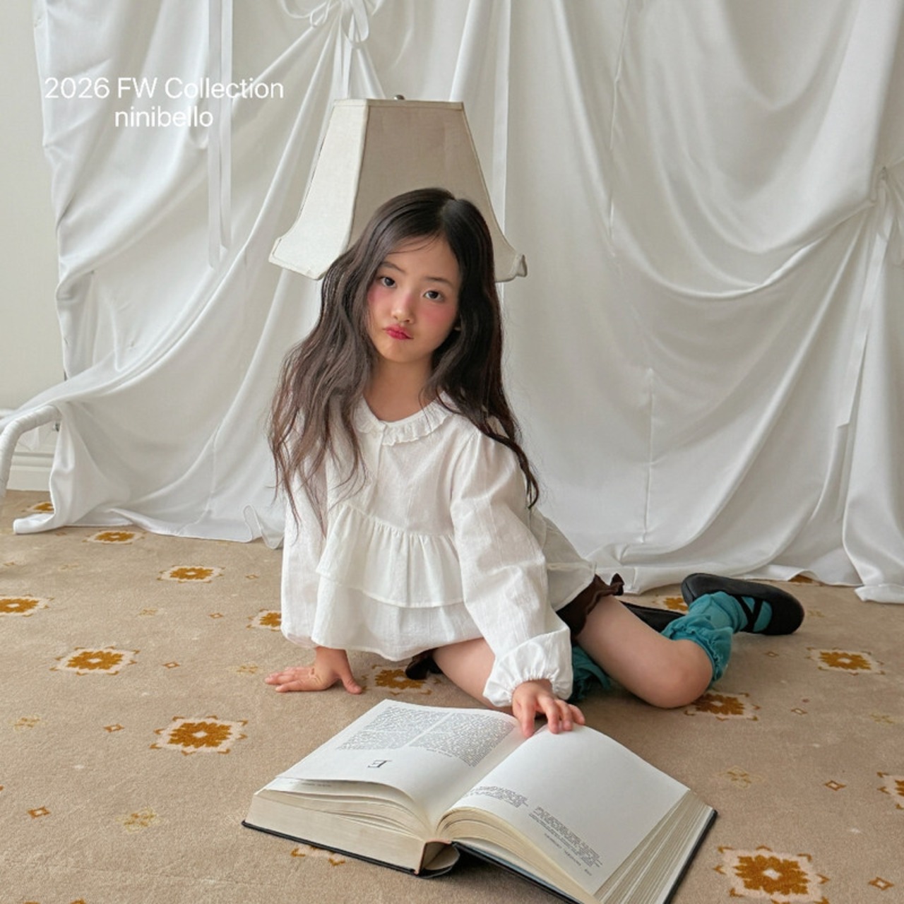 【取寄/韓国直送】ninibello モネレースブラウス｜夏服｜韓国子供服｜26/AT