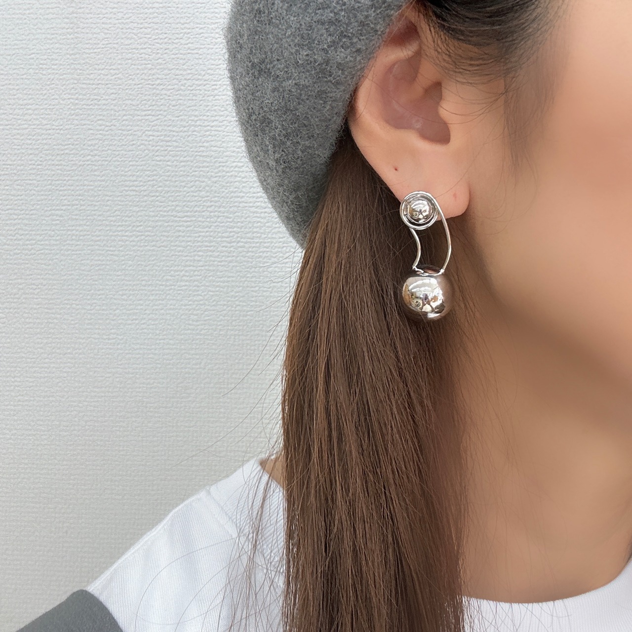 ダブルボールピアス ニッケルフリーポスト使用 低アレルギー bittersweet