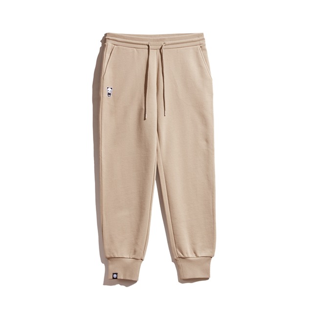 【HIPANDA ハイパンダ】メンズ ロゴ 刺繍 ワンポイント スウェットパンツ MEN'S LOGO EMBROIDERY ONE POINT SWEAT PANTS / BLACK・WHITE・KHAKI