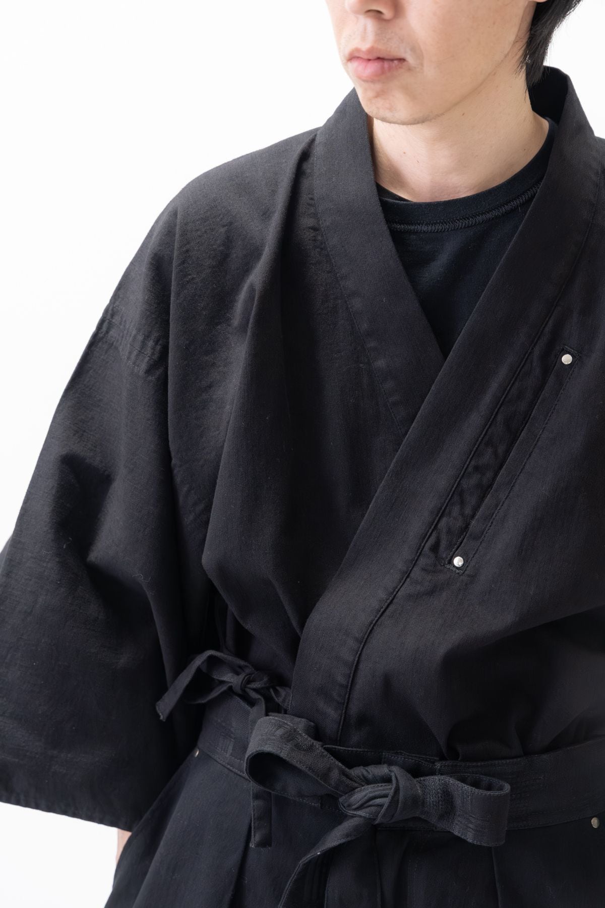 数量限定｜予約受付中】究極の和、ブラックデニム侍作務衣ジャケット