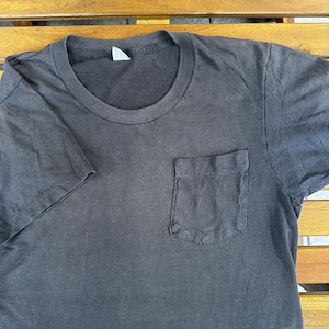 1980-90’S T- SHIRT BLACK SOLID SIZE M